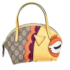 GUCCI GG Supreme Owl Handle Bag